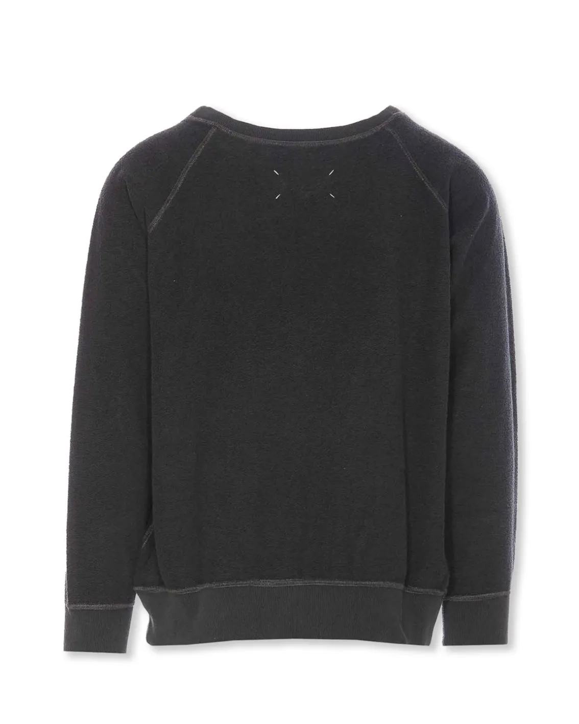 Maison Margiela Numeric Hooded Logo Sweatshirt Washed Black