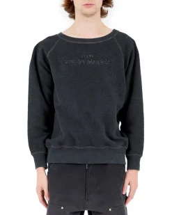 Maison Margiela Numeric Hooded Logo Sweatshirt Washed Black