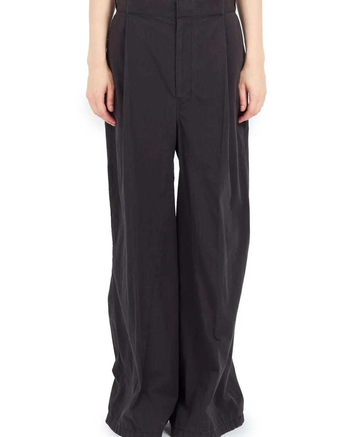 Maison Margiela Oversized Pleated Trousers Black