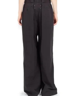 Maison Margiela Oversized Pleated Trousers Black