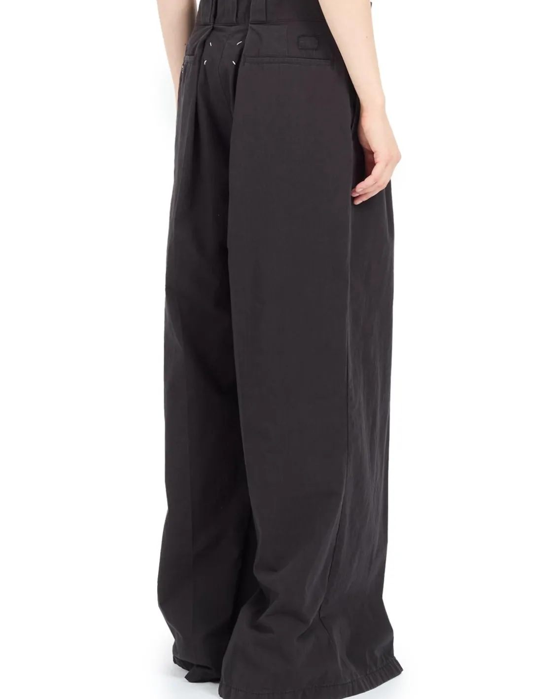 Maison Margiela Oversized Pleated Trousers Black