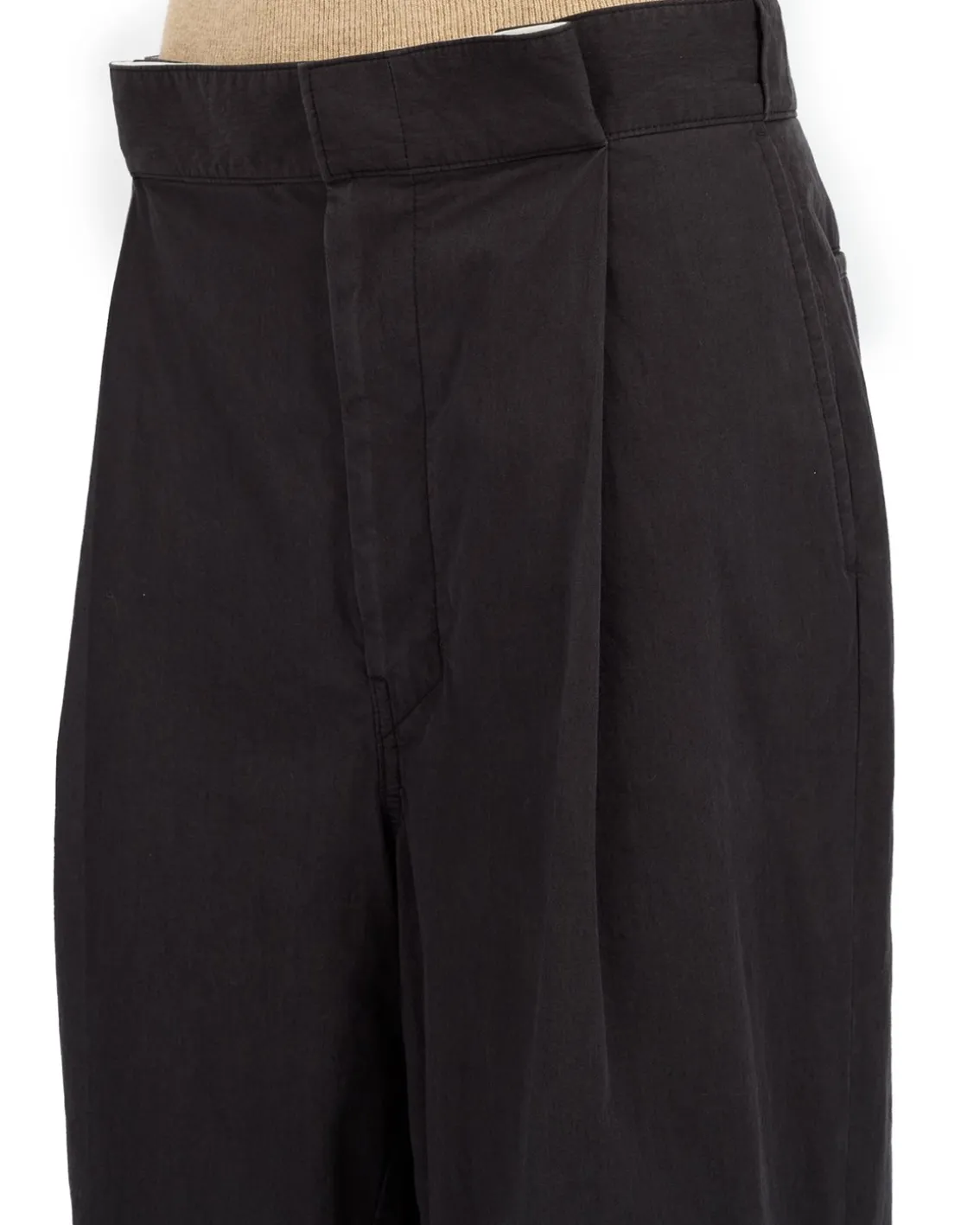 Maison Margiela Oversized Pleated Trousers Black