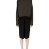 Maison Margiela Reworked Midi Dress Dark Brown/Black