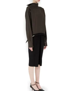 Maison Margiela Reworked Midi Dress Dark Brown/Black