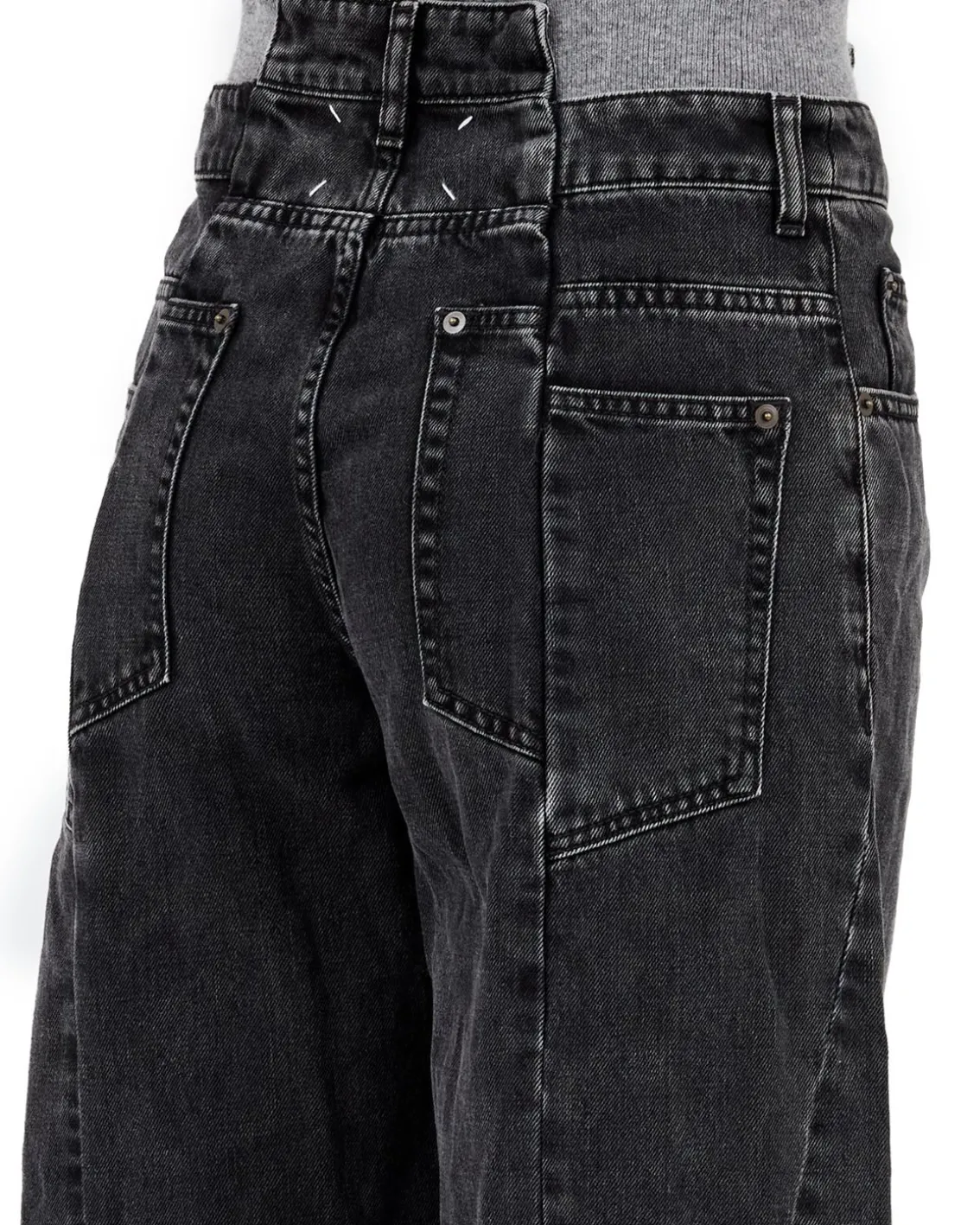 Maison Margiela Reworked Denim Jeans Medium Black Stone