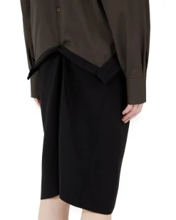 Maison Margiela Reworked Midi Dress Dark Brown/Black