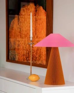 MANU Teen Jane Table Lamp Mustard/Pink