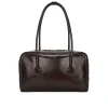 MARGESHERWOOD Soft Boston Bag Mocha Crinkle