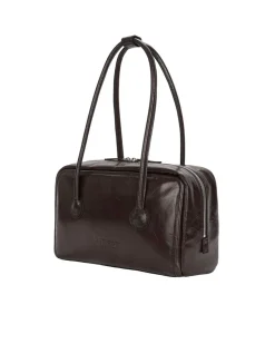 MARGESHERWOOD Soft Boston Bag Mocha Crinkle