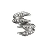 Maria Nilsdotter Claw Double Ring Silver