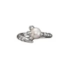 Maria Nilsdotter Claw Pearl Ring Silver