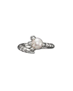Maria Nilsdotter Claw Pearl Ring Silver