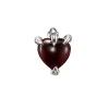 Maria Nilsdotter Claw Stud Red Garnet Silver