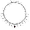 Maria Nilsdotter Drop Of Heart Necklace Silver