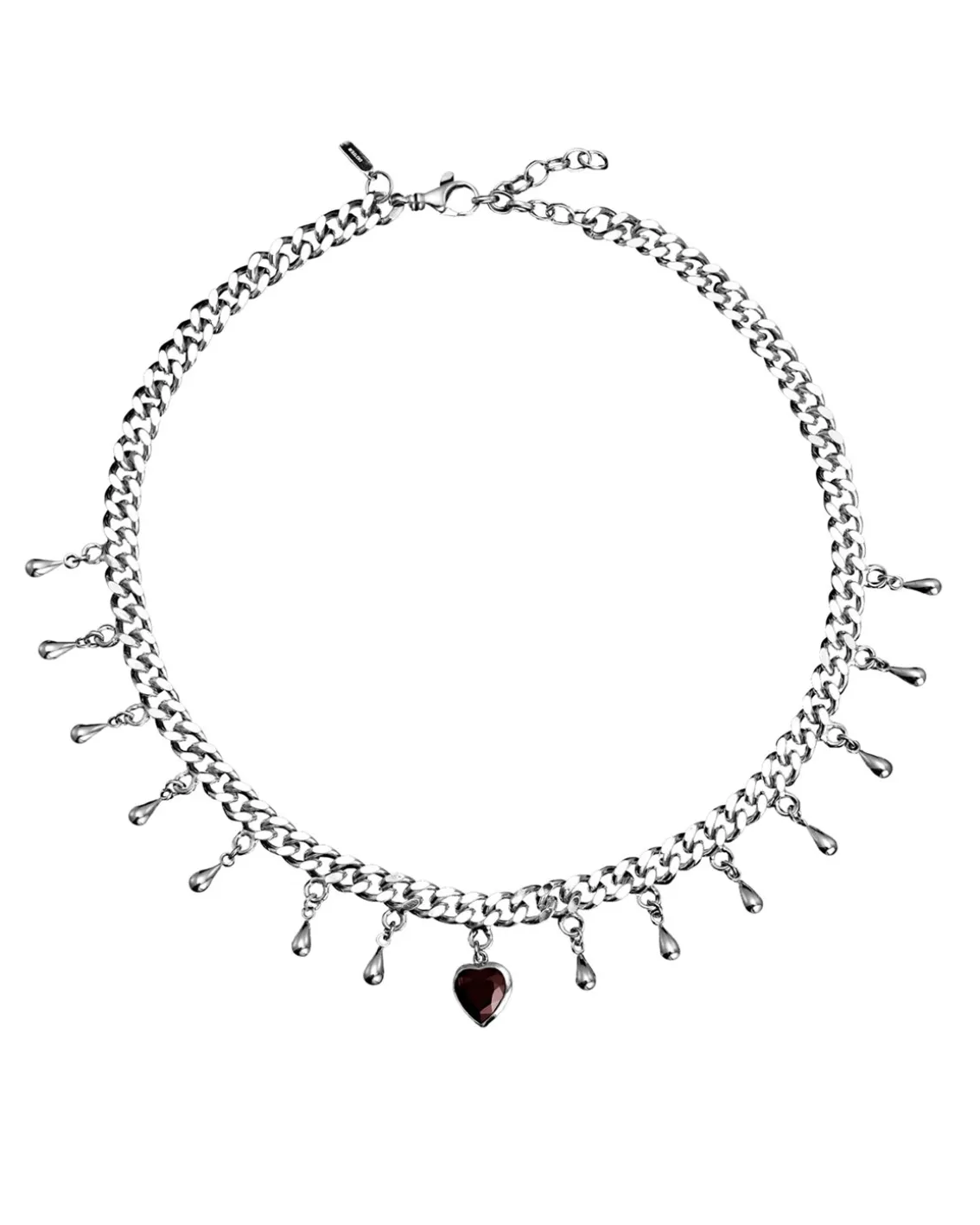 Maria Nilsdotter Drop Of Heart Necklace Silver