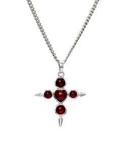 Maria Nilsdotter Empress Garnet Necklace Red Garnet Silver