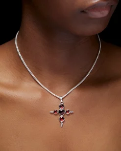 Maria Nilsdotter Empress Garnet Necklace Red Garnet Silver