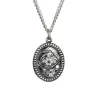 Maria Nilsdotter Lovers Eye Necklace Black Diamond Oxidized Silver