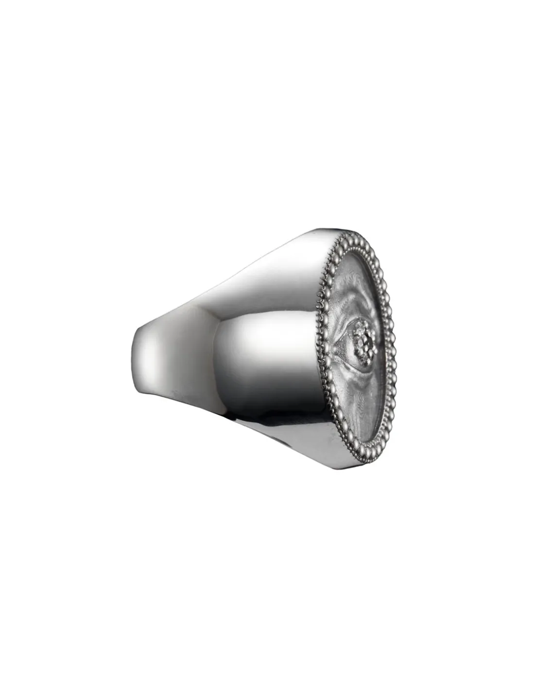 Maria Nilsdotter Lovers Eye Ring Black Diamond Oxidized Silver