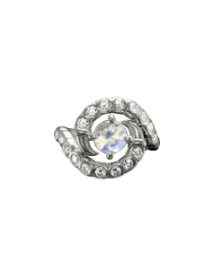Maria Nilsdotter Maze Ring Moonstone Silver