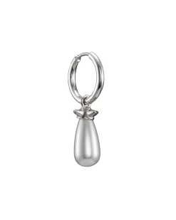 Maria Nilsdotter Pearl Tear Earring Silver