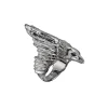 Maria Nilsdotter Raven Ring Black Marquise Cut Spinel Silver