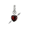 Maria Nilsdotter Rebel Love Earring Red Garnet Silver
