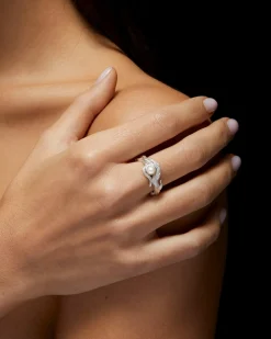 Maria Nilsdotter Secret Garden Freshwater Pearl Ring Silver