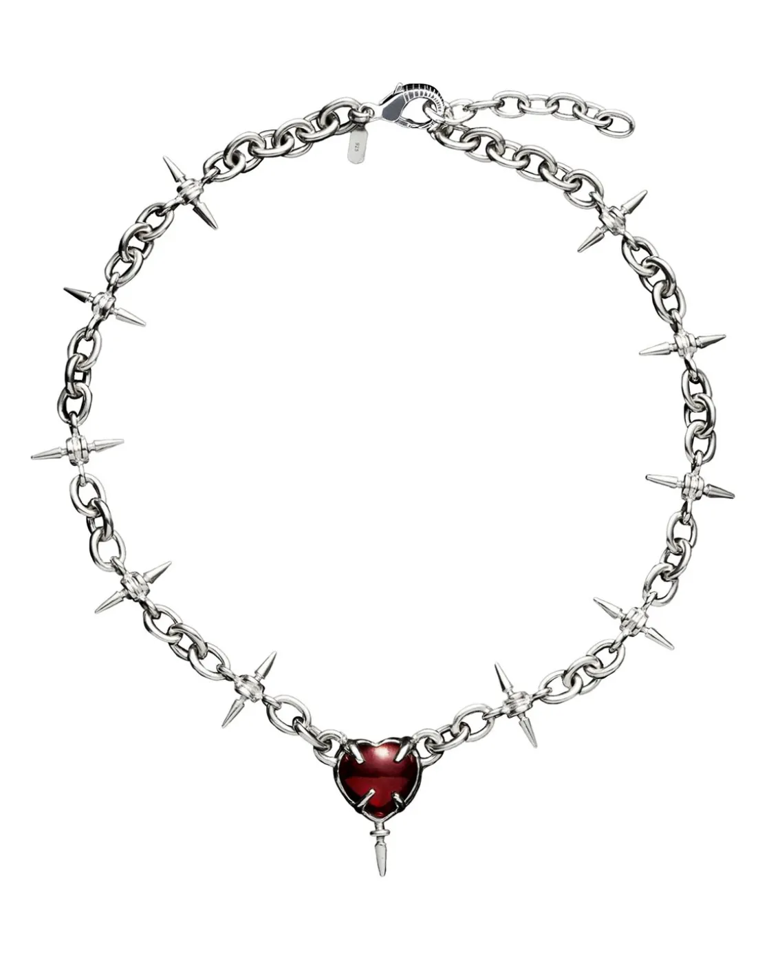Maria Nilsdotter The Queens Necklace Red Garnet Silver