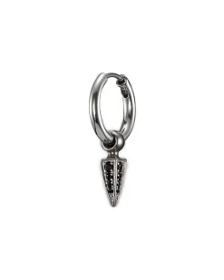 Maria Nilsdotter Tiny Poison Arrow Pavé Earring Silver