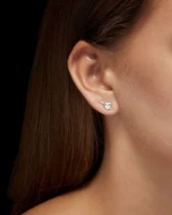 Maria Nilsdotter Tuvstarr's Heart Ear Stud Silver