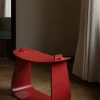 Massproductions Harry Stool Red Lacquered Oak