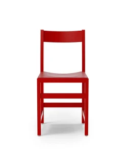 Massproductions Waiter Chair Red Lacquered Beech