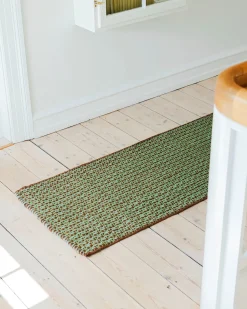 Matias Moellenbach Striped Jute Runner Mint