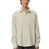 Mfpen Executive Shirt Beige Structure Check