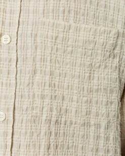 Mfpen Executive Shirt Beige Structure Check