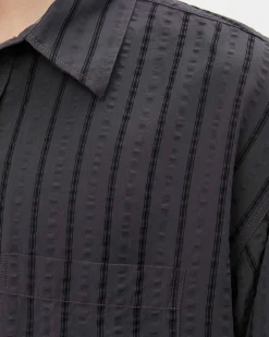 Mfpen Executive Shirt Dark Grey Stripe
