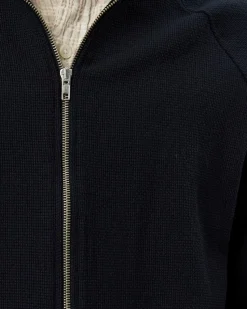 Mfpen Leisure Woven Zip Up Black