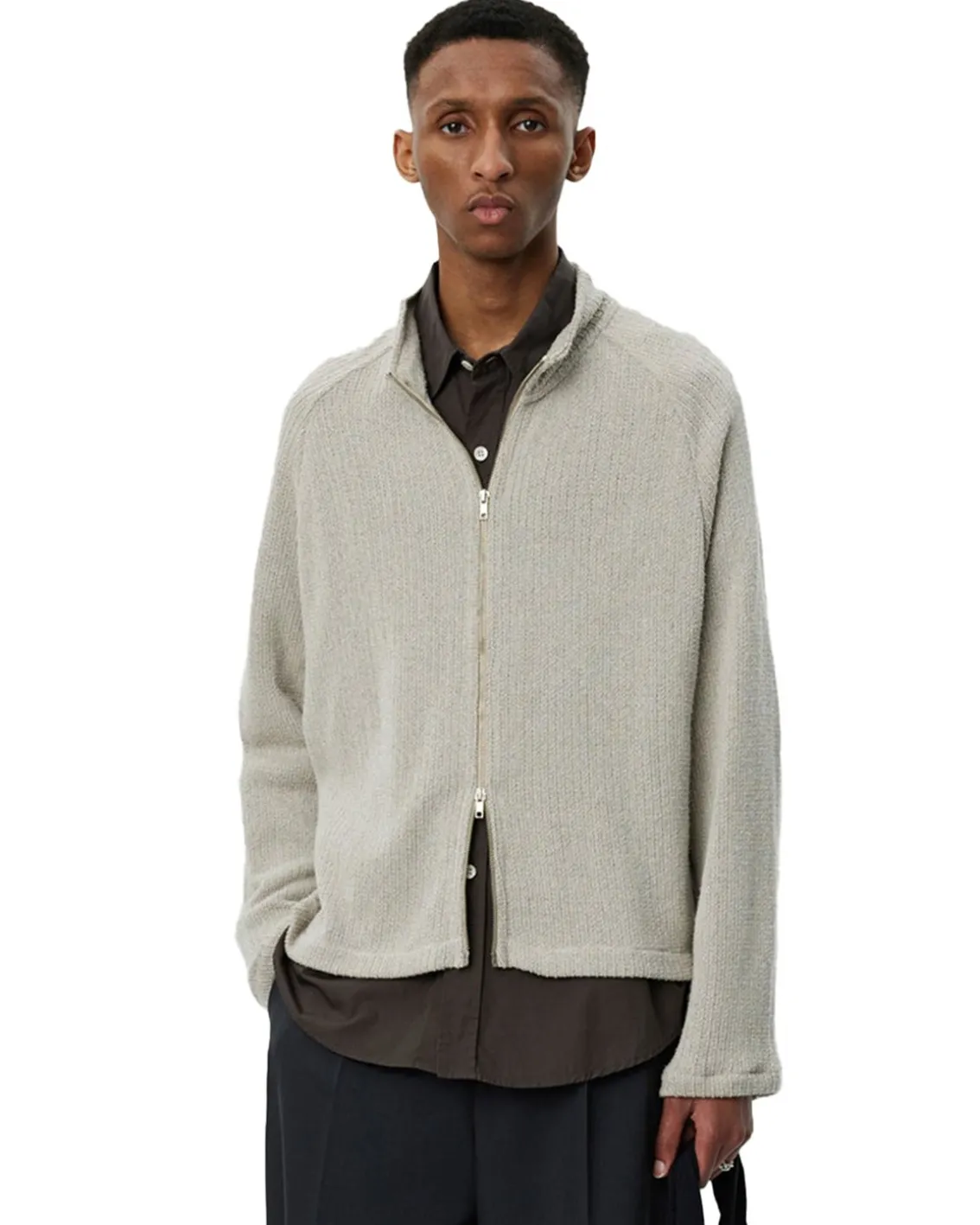 Mfpen Leisure Zip Sweater Oatmeal