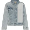 MM6 Maison Margiela Washed Denim Jacket Light Blue
