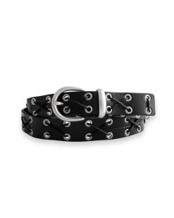 MOLEBO Eyelet Belt Black