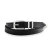 MOLEBO Refined Stitched Western Belt Black