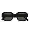 Monokel Eyewear Apollo Black Green Solid Lens