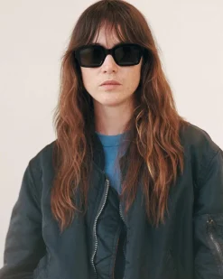 Monokel Eyewear Apollo Black Green Solid Lens