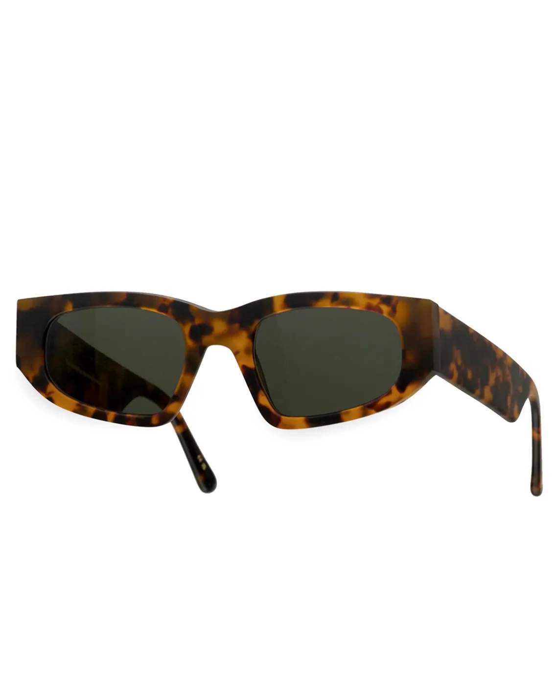 Monokel Eyewear Eclipse Matte Havana Green Solid Lens