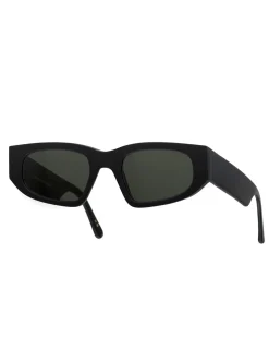 Monokel Eyewear Eclipse Matte Black Green Solid Lens