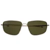 Monokel Eyewear Marathon Gold Green Solid Lens