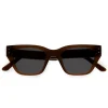 Monokel Eyewear Memphis Chocolate Grey Solid Lens