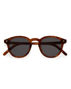 Monokel Eyewear Nelson Amber Grey Solid Lens