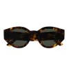Monokel Eyewear Polly Havana Green Solid Lens